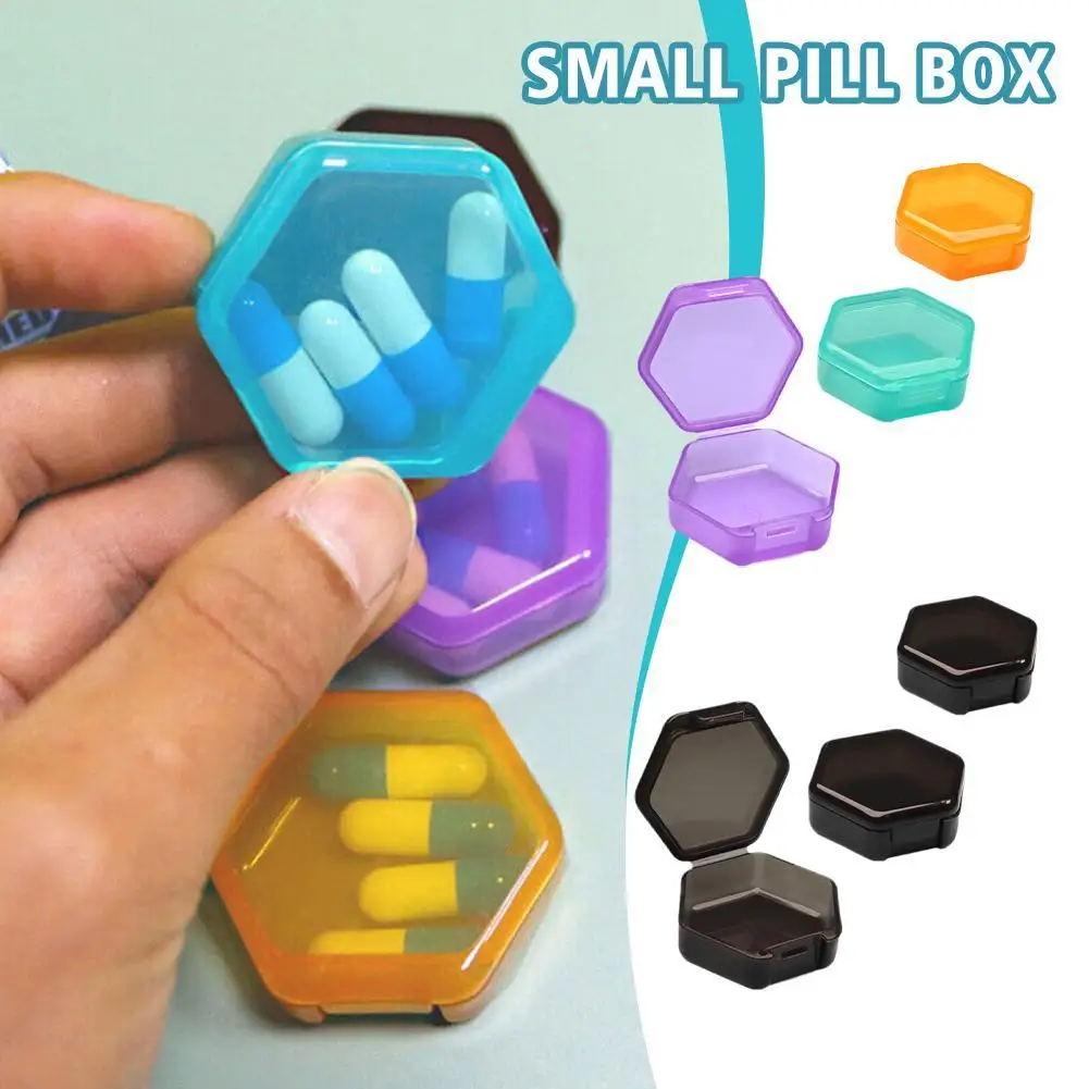 

3 шт./компл., портативная маленькая коробка для таблеток, ежедневный мини-органайзер для таблеток, дорожный карман, переноска с тобой, портативная пустая коробка для хранения таблеток для лекарств