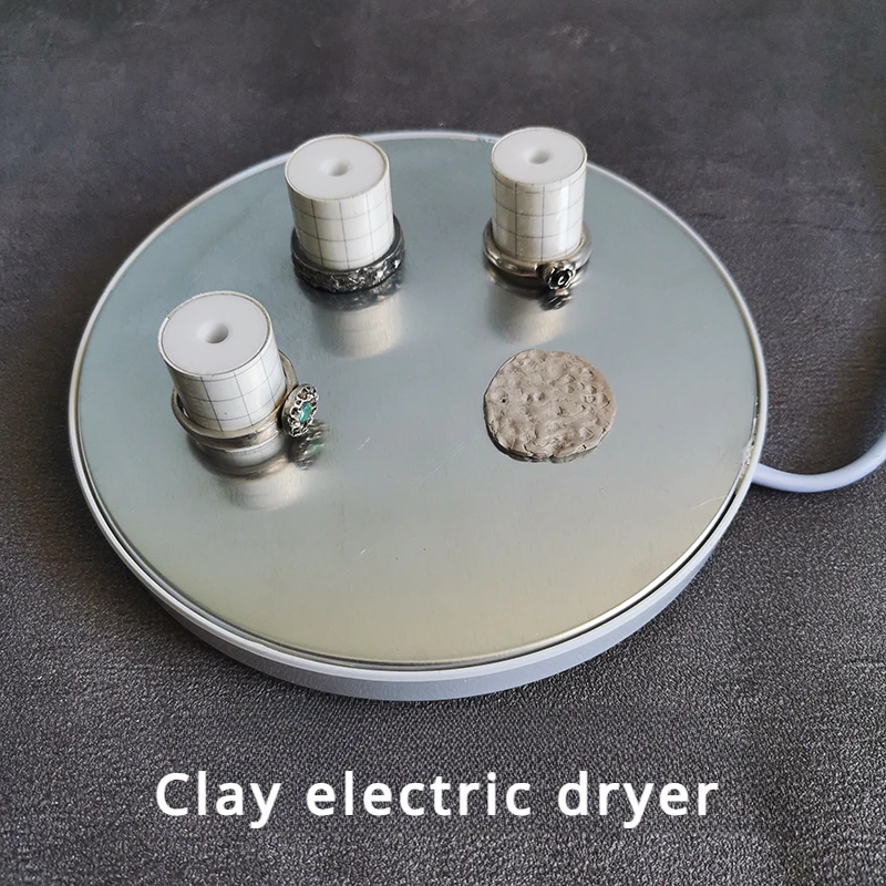Black Glass Panel Electronic Dryer DIY Handwork Making Creative Modeling Sterling Silver Clay Earrings Jewelry Drying Tools