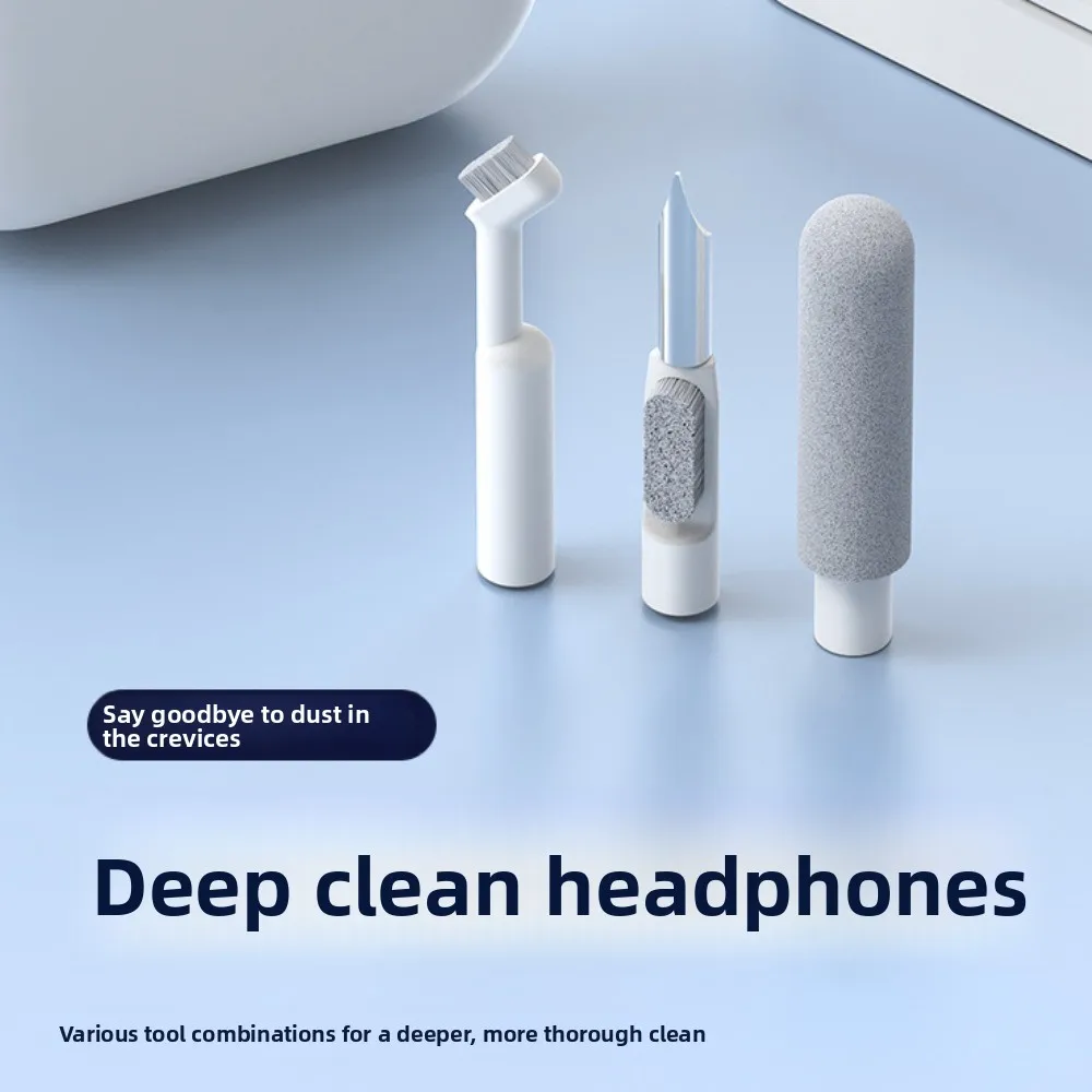 وسادة المعصم أدوات تنظيف الكمبيوتر 22 في 1 مجموعة أدوات تنظيف لوحة المفاتيح الرغوية الناعمة تنظيف الشاشة سماعة أذن صغيرة مجموعة فرشاة تنظيف سماعات الأذن #1