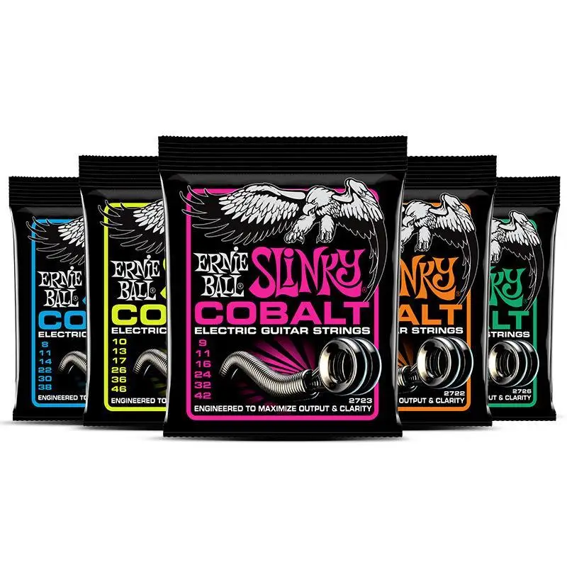 Ernie Ball kobalt struny do gitary elektrycznej 2723 9-42 Super Slinky zestaw 2721 2727 gitara akcesoria