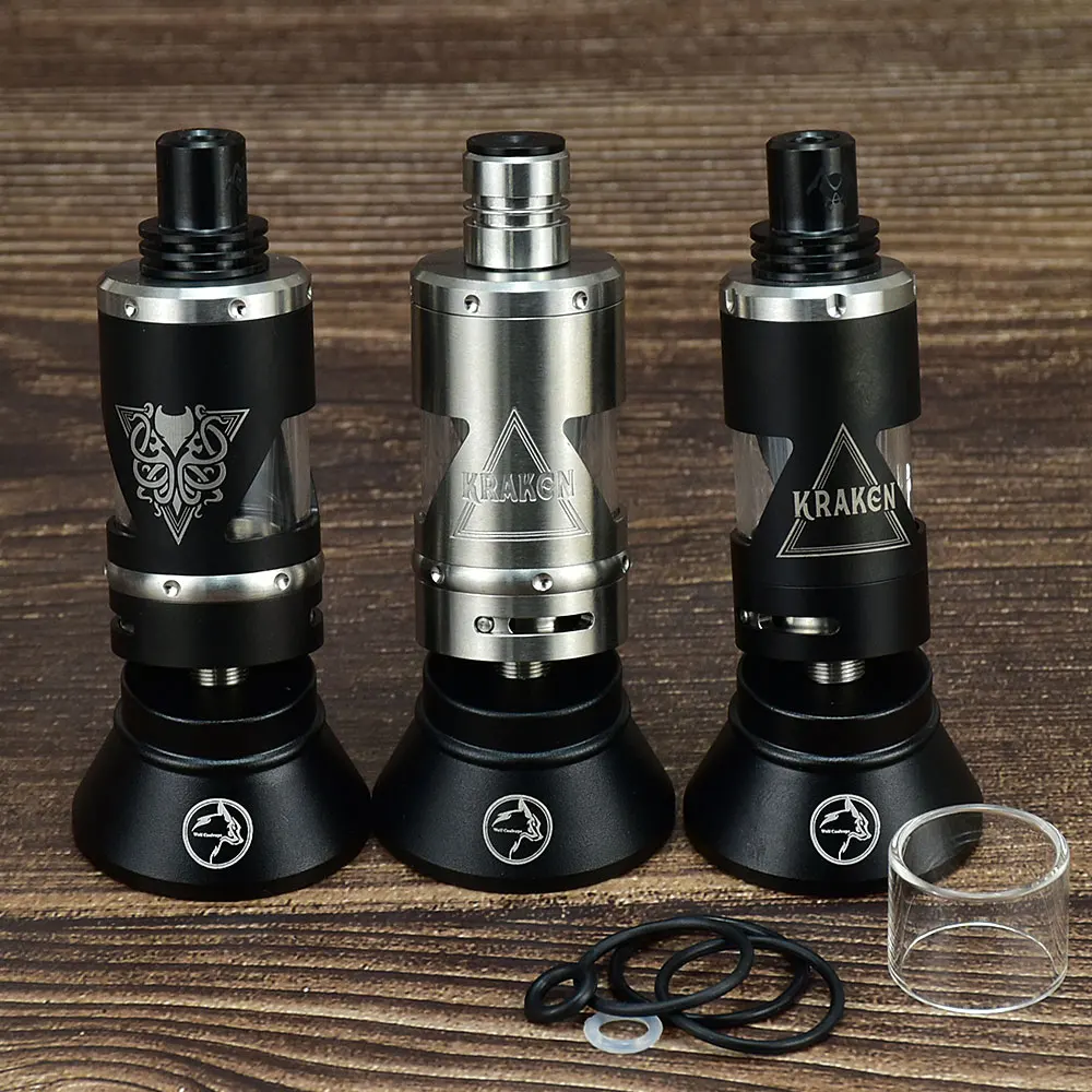 Wolfcoolvape VAPE Vicious Kraken V2.5 rta SubTank Zerstäubertank 2,5 ml Wiederaufbaubarer Vape Zerstäuber 304ss 24 mm/22 mm Zerstäuber Vape R