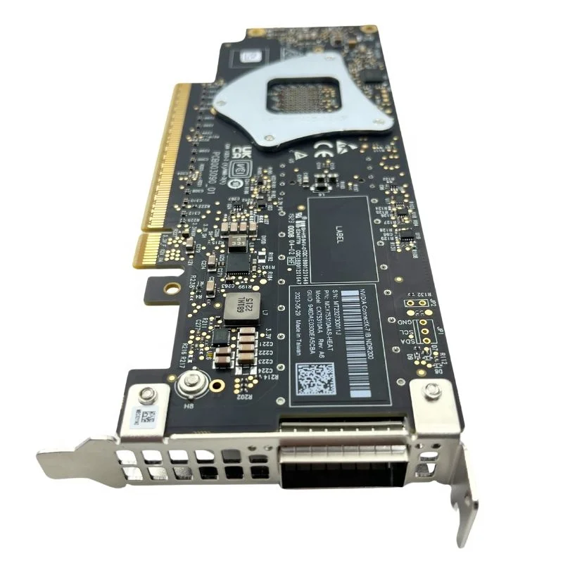 Tarjeta de interfaz de red Ethernet OSFP de un solo puerto PCIe 5,0 X16 200 Gb/s tarjeta adaptadora de alta velocidad MCX75310AAS-HEAT