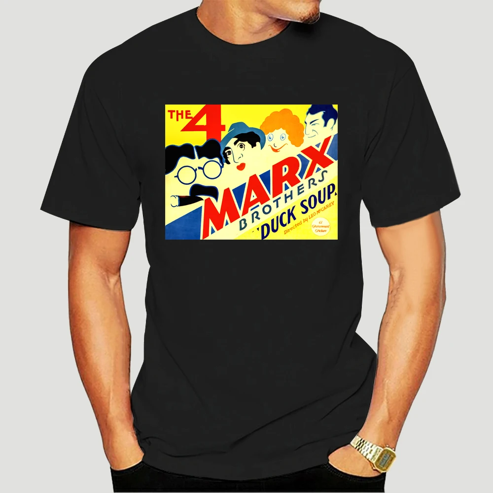 

70s Vintage Marx Brothers Mens Medium T-Shirt men funny print women tops tee Casual O-neck tshirts 3113X