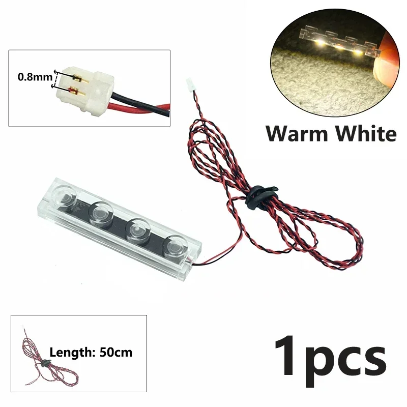 MOC 0,8 mm Pin-LED-Baustein 1x2 1x4 Blinkende Lampe Straßenbeleuchtung Lichtschwert Scheinwerfer Kerzenlampe dünne Bodenlampe Bausteine – Detail 20