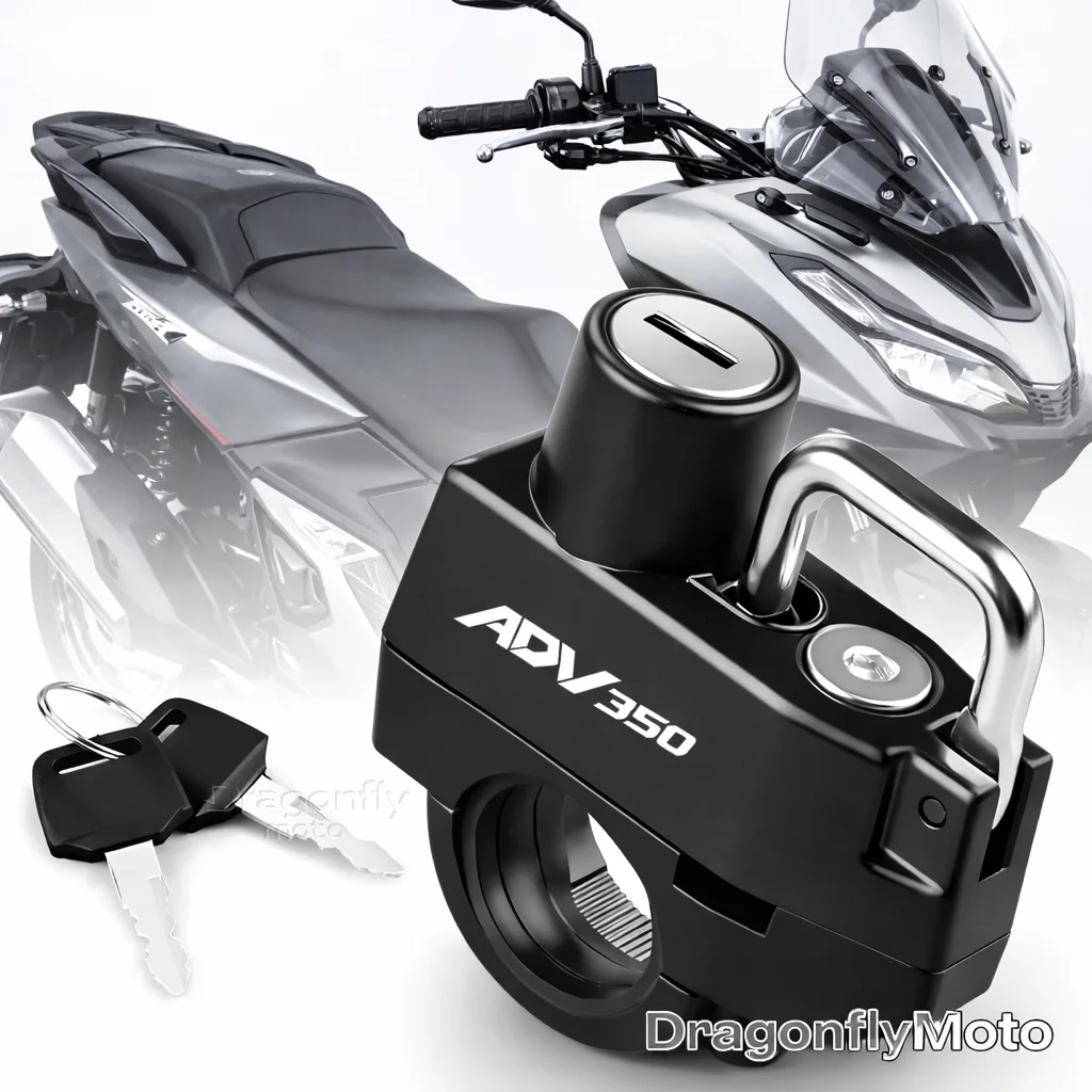 

Замок для мотоциклетного шлема для HONDA ADV350 ADV 350 2021 2022, противоугонный замок для шлема, противоугонное устройство, нержавеющий противоугонный замок