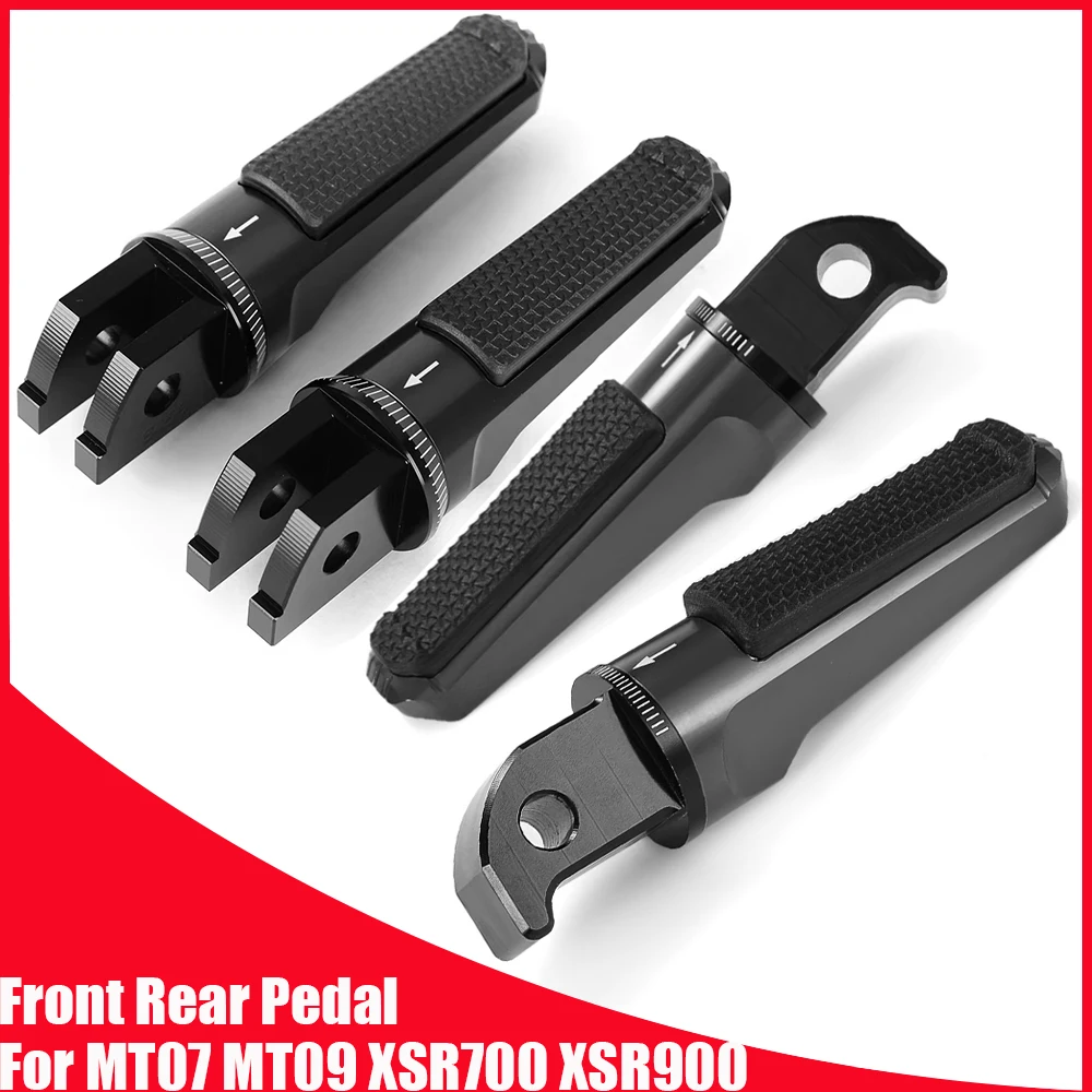 Image of Hintere und vordere Fußrasten für Yamaha MT07 MT09 MT 07 09 TRACER GT FZ6 FAZER S2 XSR700 XSR900 XSR 700 900 XJ6 DIVERSION