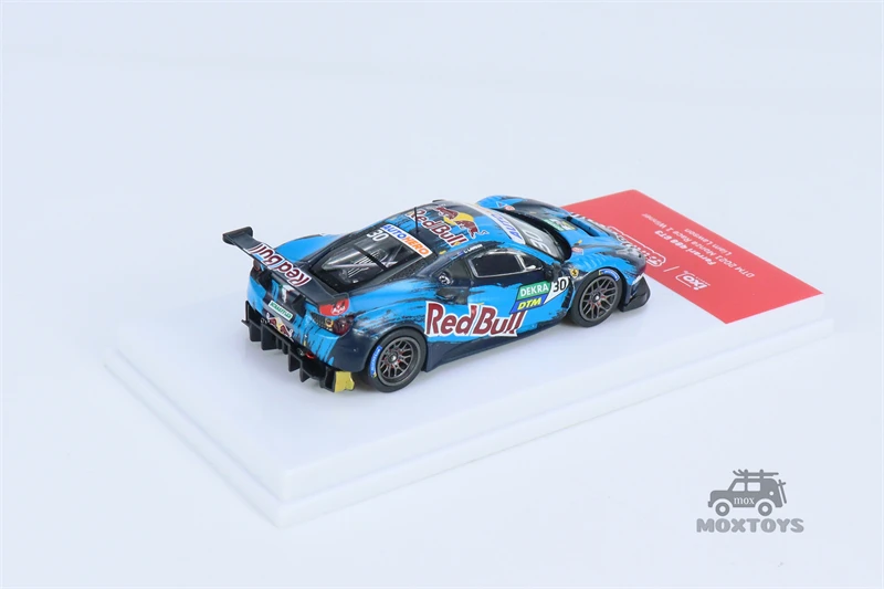 Tarmac Works x IXO 1:64 488 GT3 RB Blue #30 Diecast Model Car