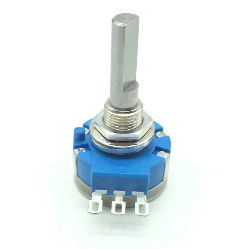 1pcs，Single turn potentiometer，RVQ24YS08-03 30F B502，B5K，3Pin，Shaft length 30mm, electrical angle 45 degrees