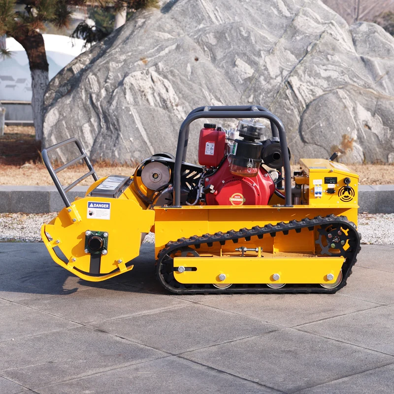 

Индивидуальная высококачественная вездеходная газонокосилка со вкусом — гусеничный тип для использования наклонных и грубых веществ