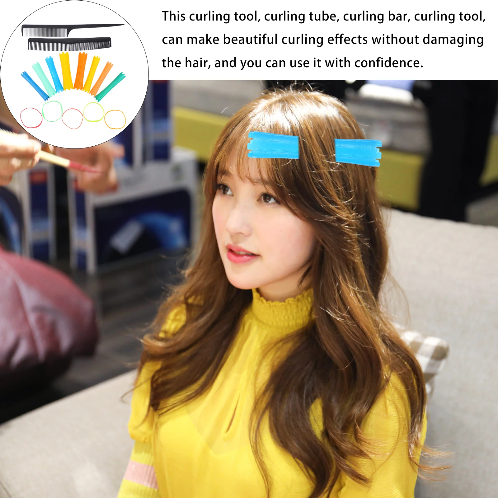 

1 set 1 Set Plastic Hair Curler Multifunctional Hair Rollers Strong Durable Styling Tool For Waves Bangs Salon Personal Use