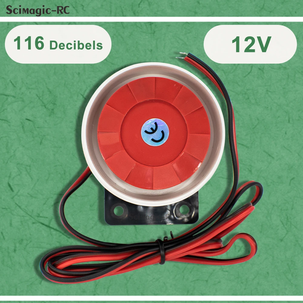 120db Wired Mini Sound Alarm Siren Horn for Alarm System Work with DC 12V Anti-theft Alarm Durable For Home Security