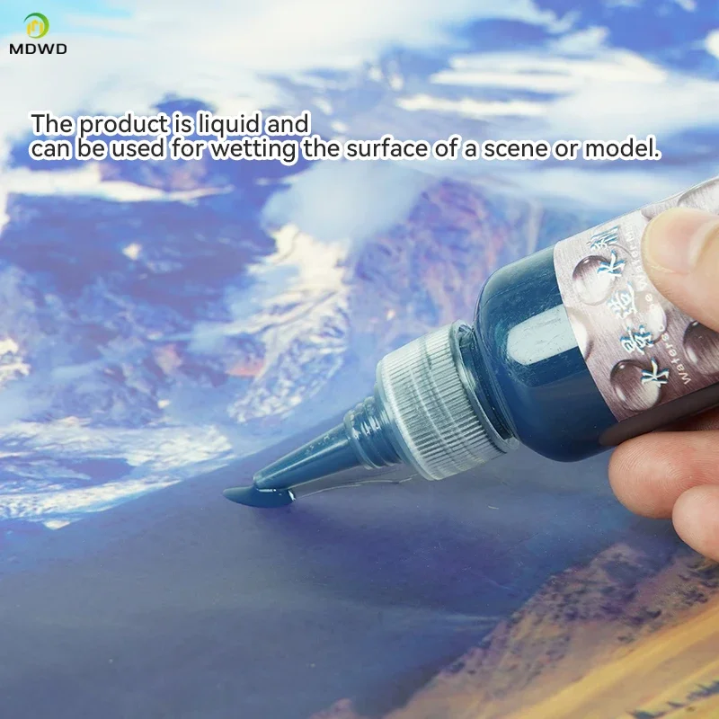 50ml Kunstmatige Rimpel Rivier Water Effect Diorama Accessoires voor Poppen Meer Landschap Waterval Maken Materiaal Boom Waterlandschap