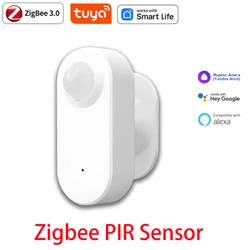 Tuya Zigbee Human Presence+ PIR Motion Detection Sensor Luminance Detector Battery Operated Support Zigbee2mqtt Home Assistant