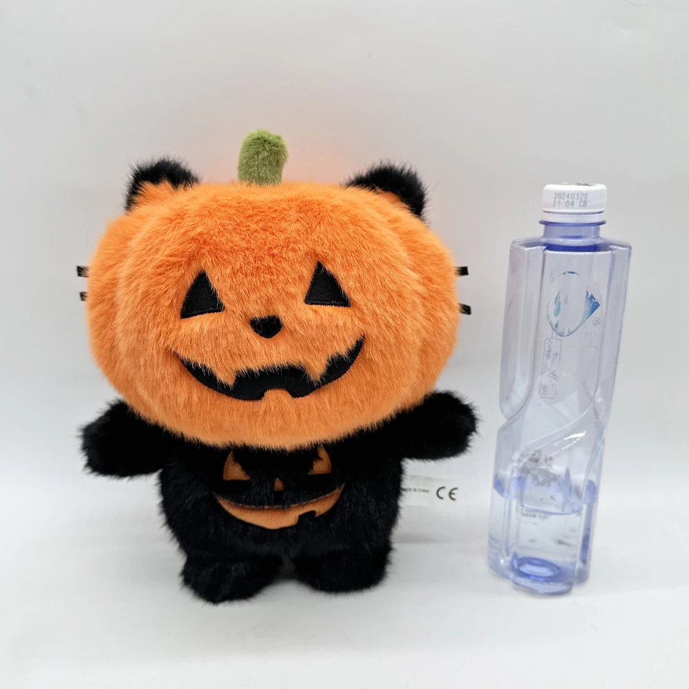 25 センチメートルぬいぐるみカボチャ猫のおもちゃ遊び心のあるオレンジ色の動物ぬいぐるみ漫画のおもちゃ男の子女の子のための誕生日クリスマスギフト ﻿