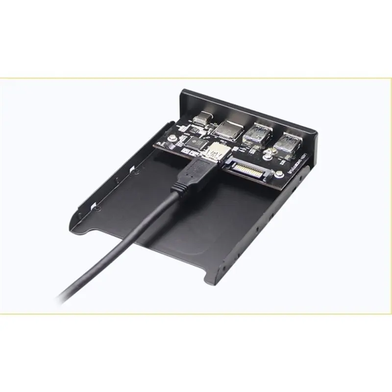 Super Deal -Internal Card Reader For Micro-SD/USB 3.0 SD/TF Flash 3.5 Type C Front Panel 2 USB 3.0 Port Floppy Hub USB 3.1 Gen 1