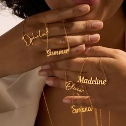 Custom Cuban Chain Heartbeat Necklace Women Men Jewelry Stainless Steel Gold Color Engraved Nameplate Necklace Love Gifts