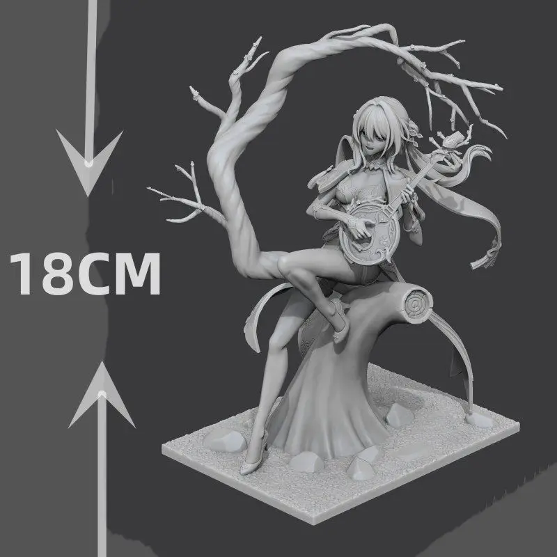 18cm Collapse Ruanmei exquisite Resin Model Figure Gk Micro Miniature 3d Printed White Model Toy Unassembled And Unpainted Kit