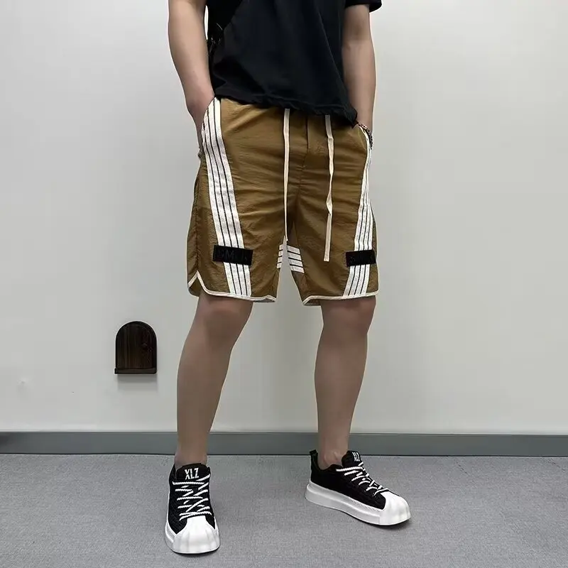 Summer Casual Shorts Men's Hot Style Loose Trendy Outer Wear Mid-pants Versatile Five-quarter Pants Bermudas Para Homens