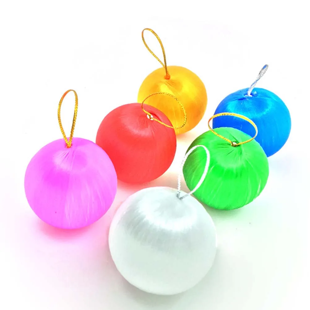 

6Pcs Christmas Tree Ball Pendant Beautiful Colorful Decor for Home Store Office Holiday Xmas Decoration Ball Decor Xmas