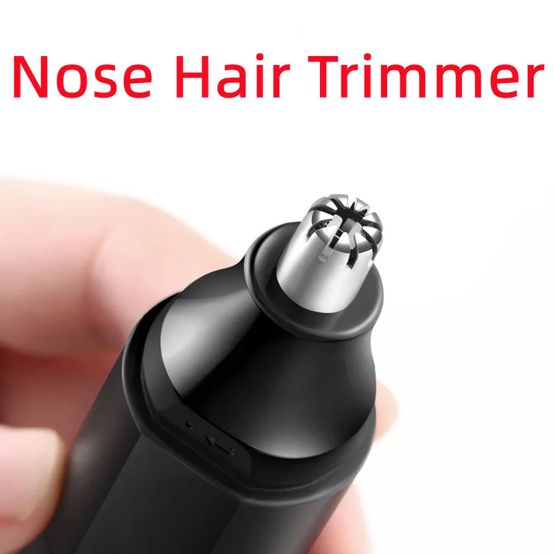 Electric nose hair trimmer, nose hair shaving, eyebrow shaving, nose hair shaving, nose hair trimming scissors