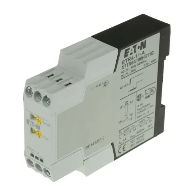 ETR4-11-A  31882 DIN Rail Single Function Timer Relay, 24 → 240V ac/dc, SPDT, 0.05 s → 60h