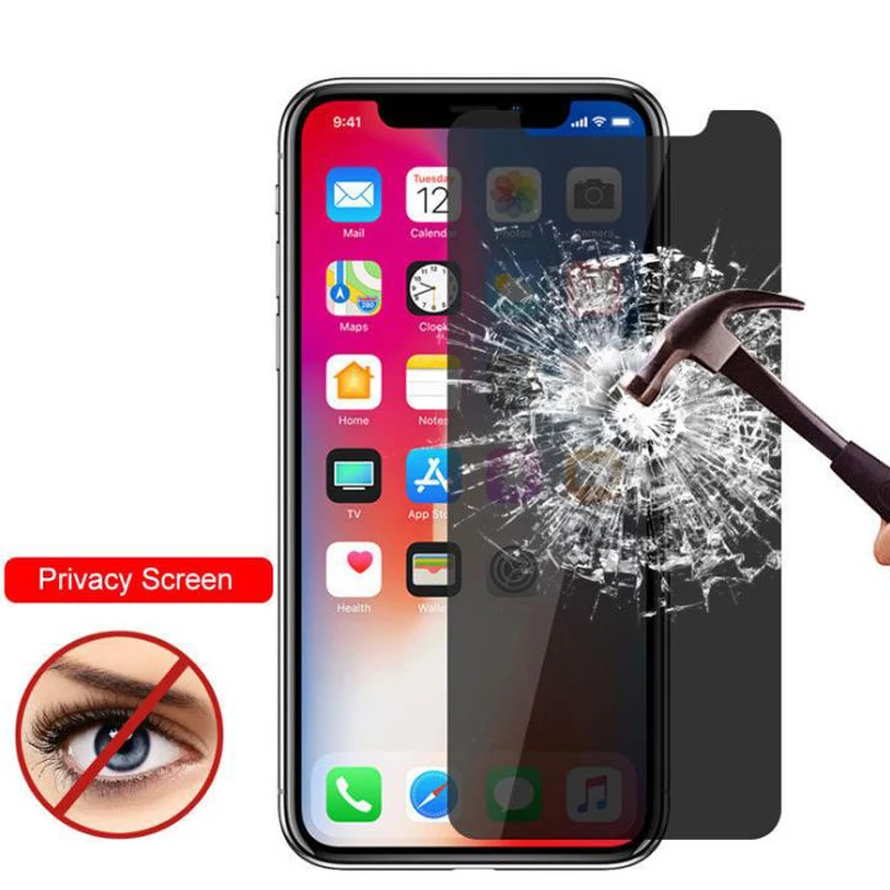 

100 шт. антишпионское закаленное защитное стекло для iphone 16 15 14 13 12 11 Pro mini XS MAX XR 7 8 Plus samsung xiaomi