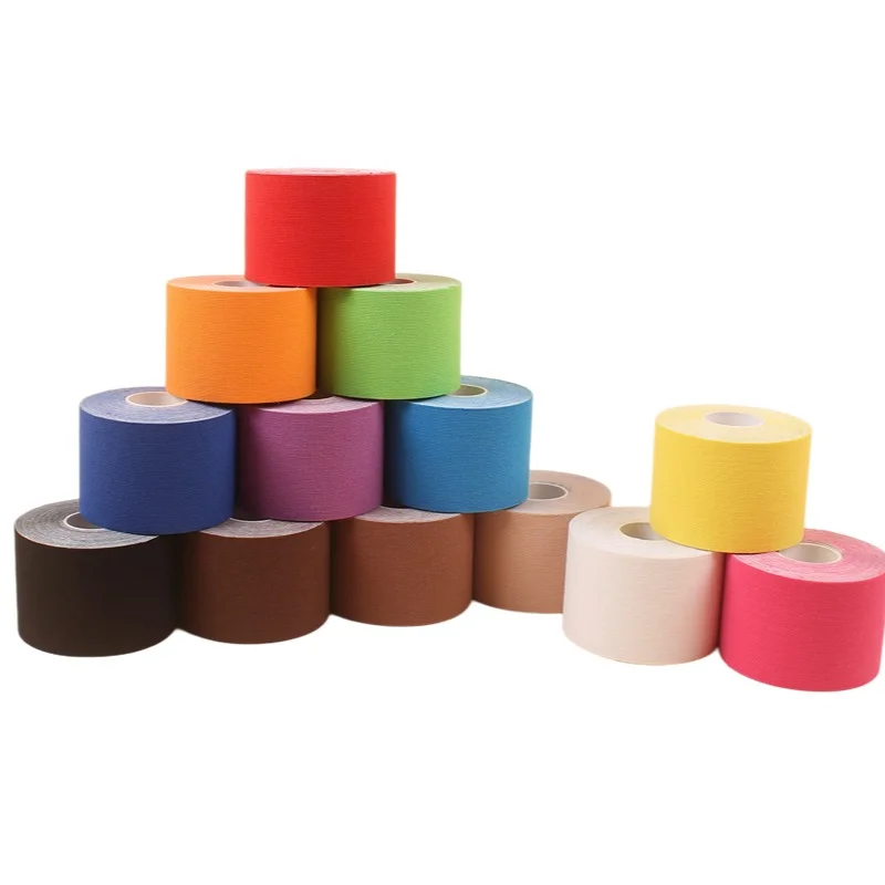 Neues originales elastisches Premium-Sportband aus Baumwolle, Kinesiologie-Tape, Muskelbandage, sportliches Sportband, latexfrei, hypoallergen – Detail 11