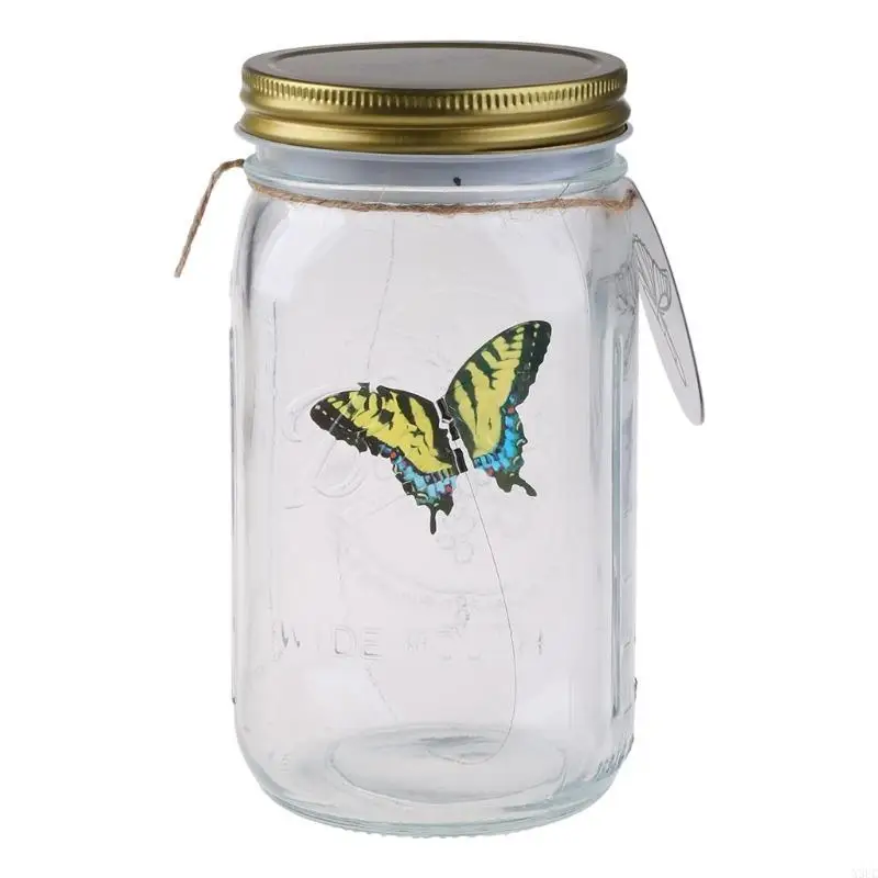 

LED Animated for Butterfly In A Jar Fluttering Amazing Collection Battery Operat X3UC