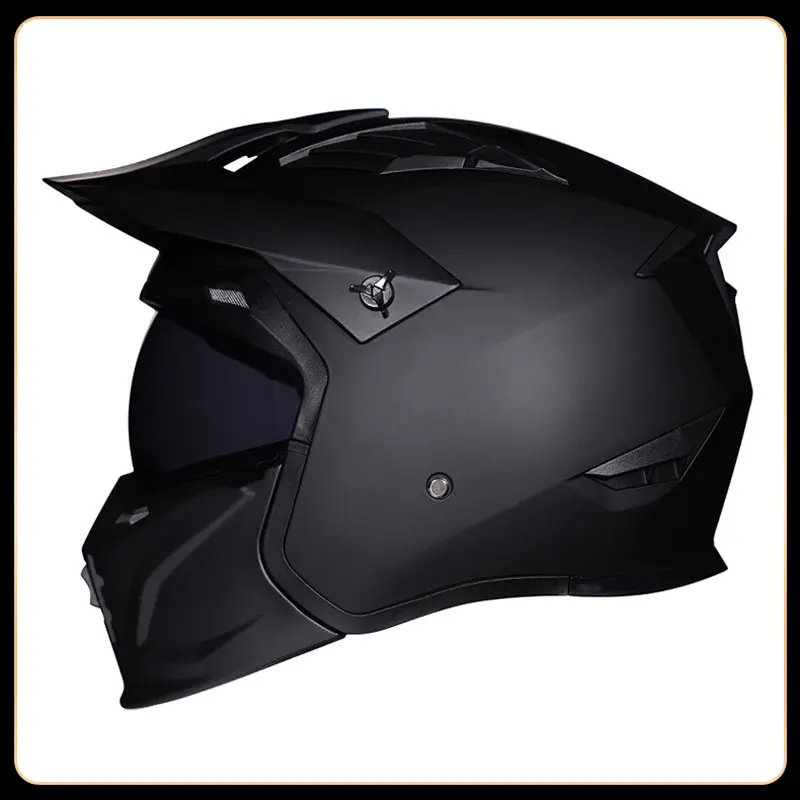 DOT Approved High Quality Full Face Helmets Crash Motorbike Protective Gear Men Women Flip Up Helmet Motorcycle Double Sun Visor