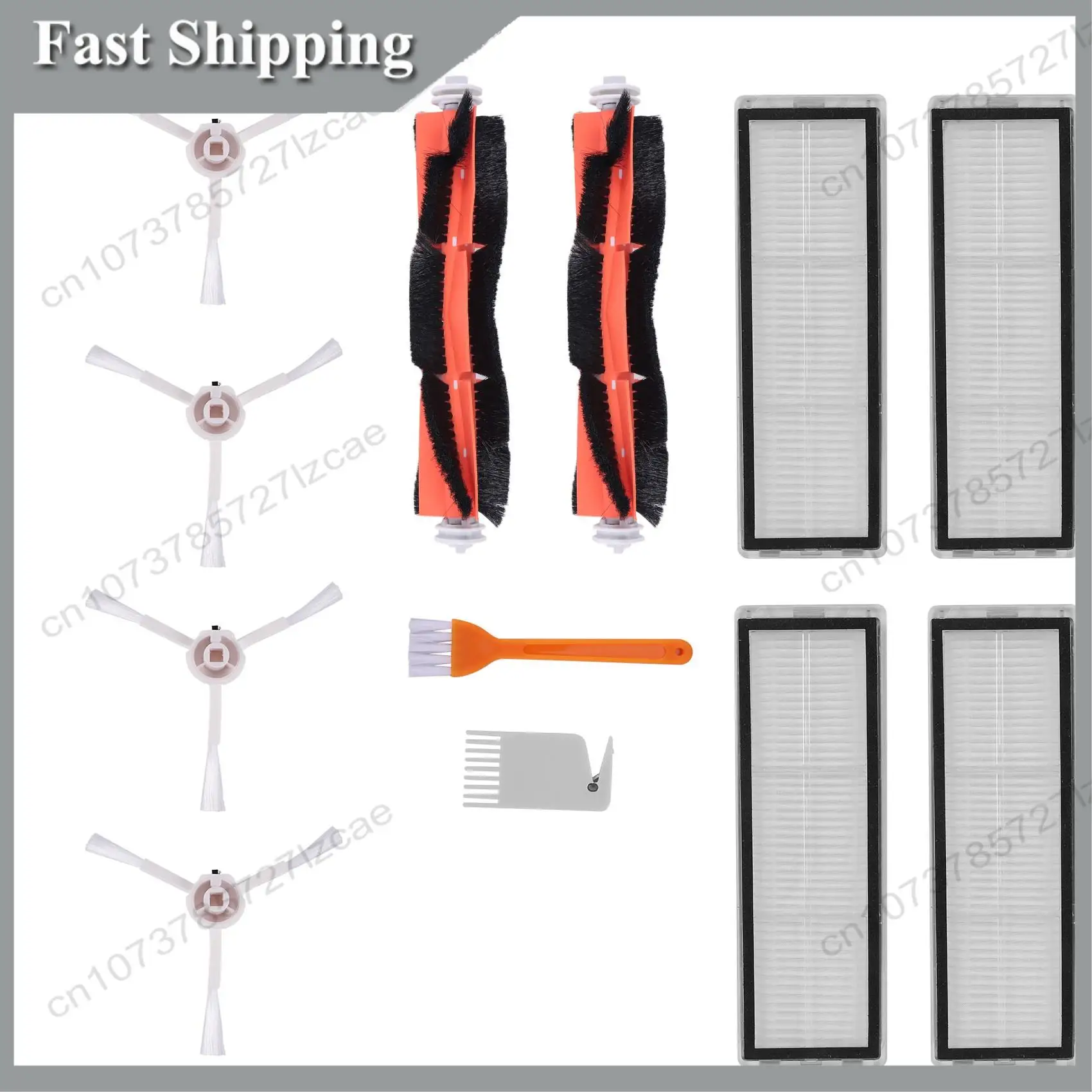 

-A99Z 10 Pack Main Brush Side Brushes Filter For Xiaomi Mijia 1C STYTJ01ZHM Robot Vacuum Cleaner Parts Accessories A