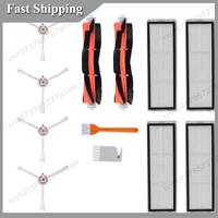 -A99Z 10 Pack Main Brush Side Brushes Filter For Xiaomi Mijia 1C STYTJ01ZHM Robot Vacuum Cleaner Parts Accessories A