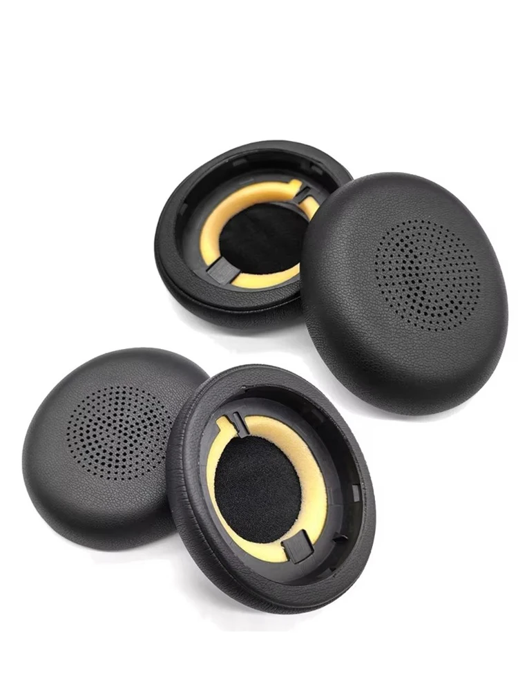 1 Paar PU-Leder-Ohrpolster für Jabra ELITE 45H Evolve2 65 Kopfhörer, elastische Schaumstoff-Ohrpolster, Ohrpolster, Schwammkissen, Ersatz