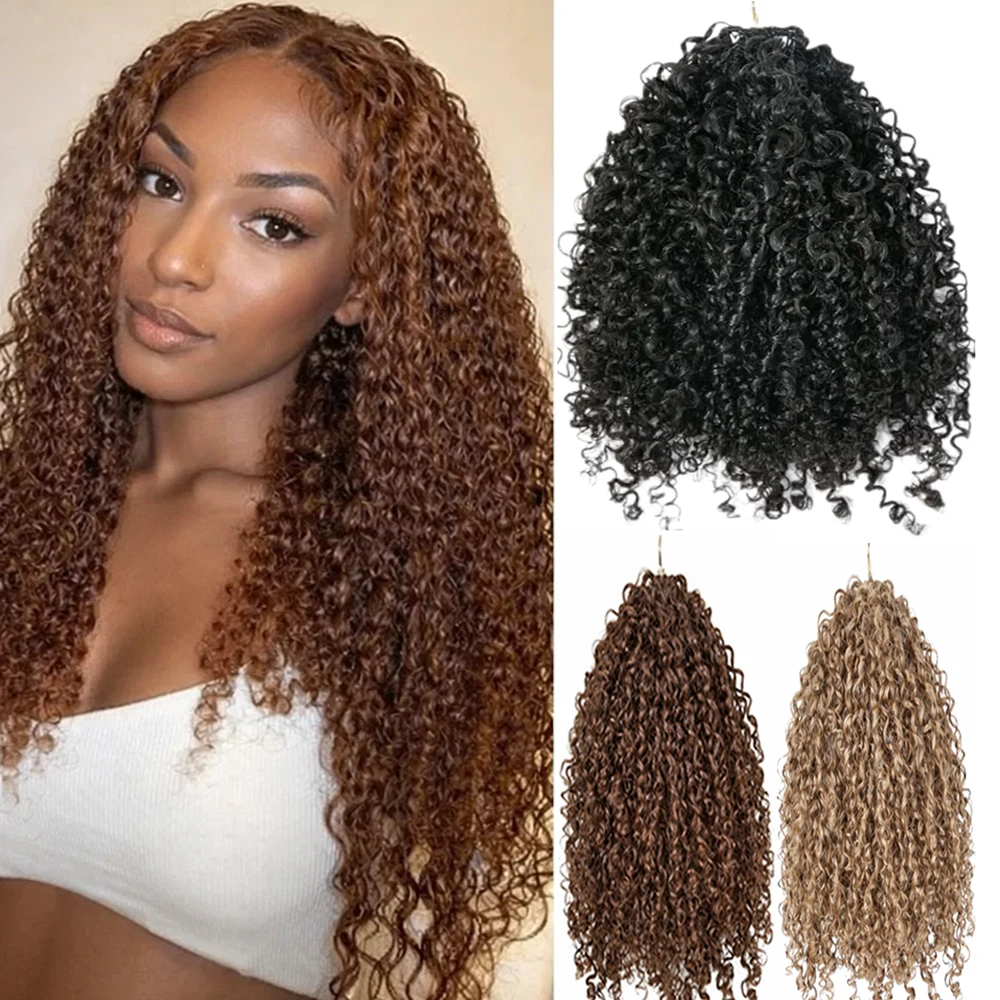 

Коричневые афро- кудрявые волосы для наращивания крючком, 12А, светлые сливки, мелкие спиральки, натуральные человеческие волосы для плетения косичек