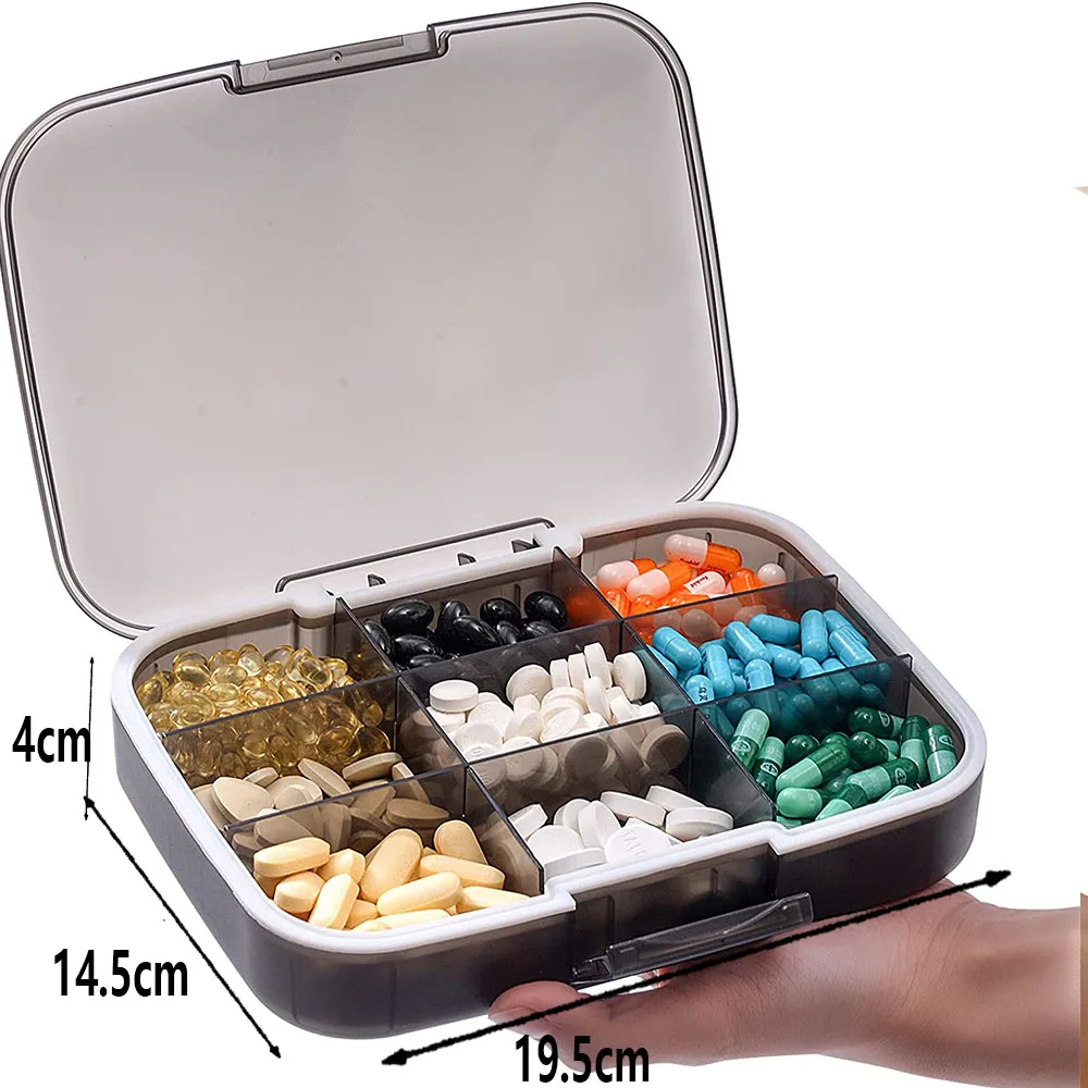 Pills Box Organizer Travel Medicine Pillboxes Pocket Storage 7 day Daily Case Portable Vitamin Holder Container Pill Boxes