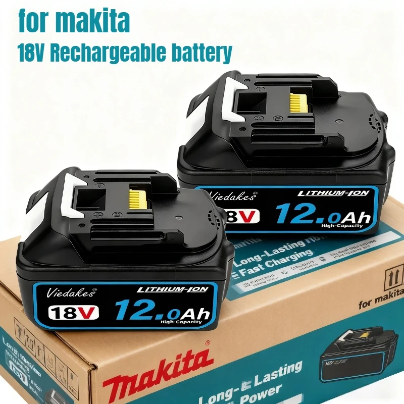 

100% Original for Makita 18V battery，18V 8Ah/10Ah/12Ah Rechargeable Battery for Makita drill DGA404 DTW700 DHR202 DJV182 DDF487