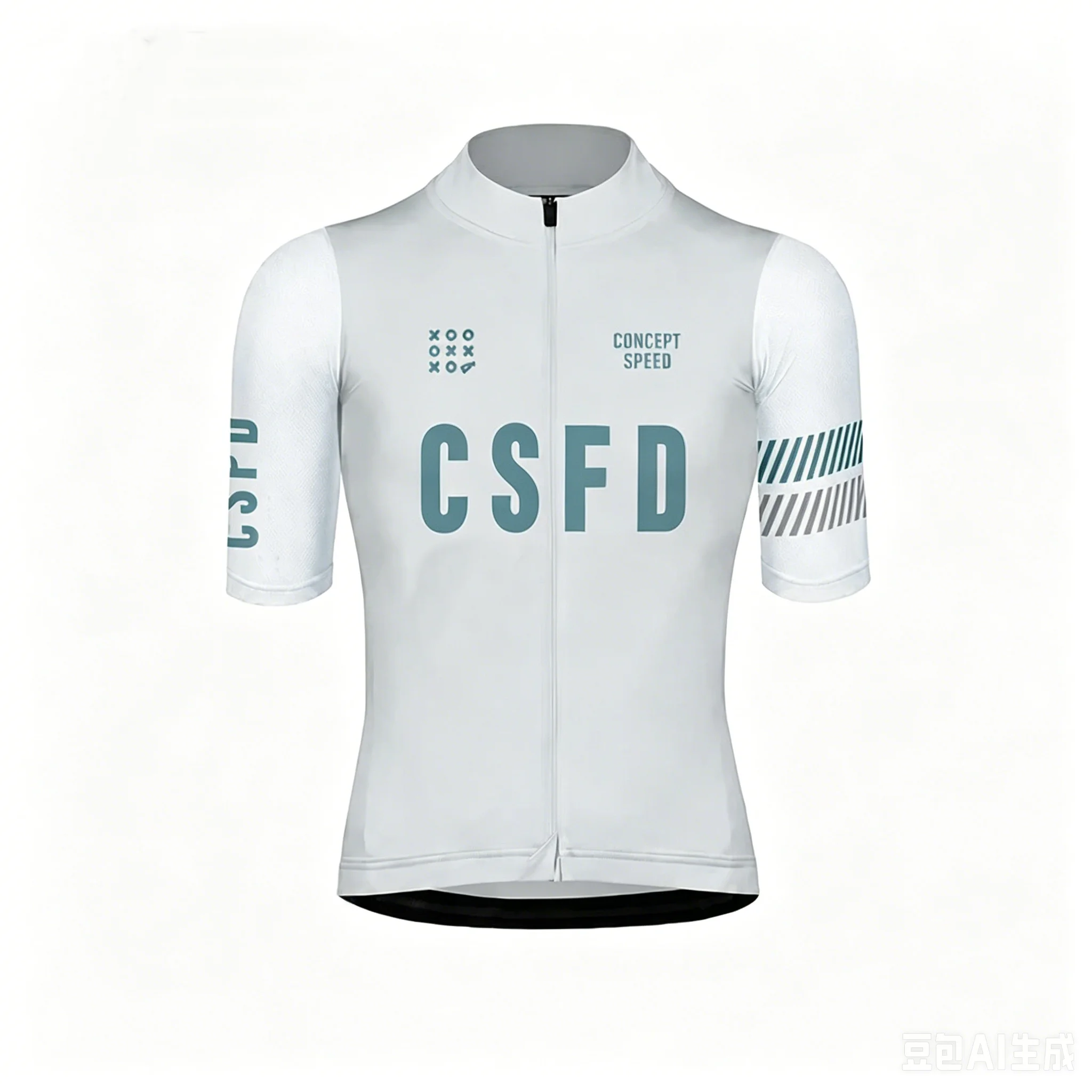 CSFD White Total Cycling Team Jersey New Bike Vest Maillot Men Women CAJA RURAL Quick Dry Ropa Ciclismo Bicycle Jersey T-shirt view 4