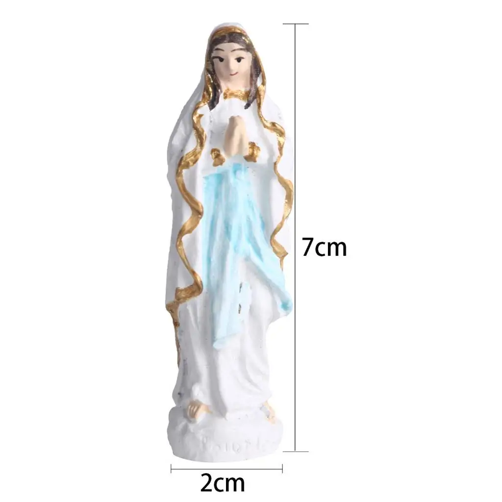 2,7 inch Mary-model voor tuindecoraties buiten, diorama-gebouw