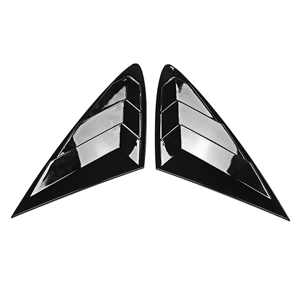 

Car Bright Black Rear Window Louver Shutter Cover Trim for Hyundai Sonata DN8 2020 2021 Window Side Vent