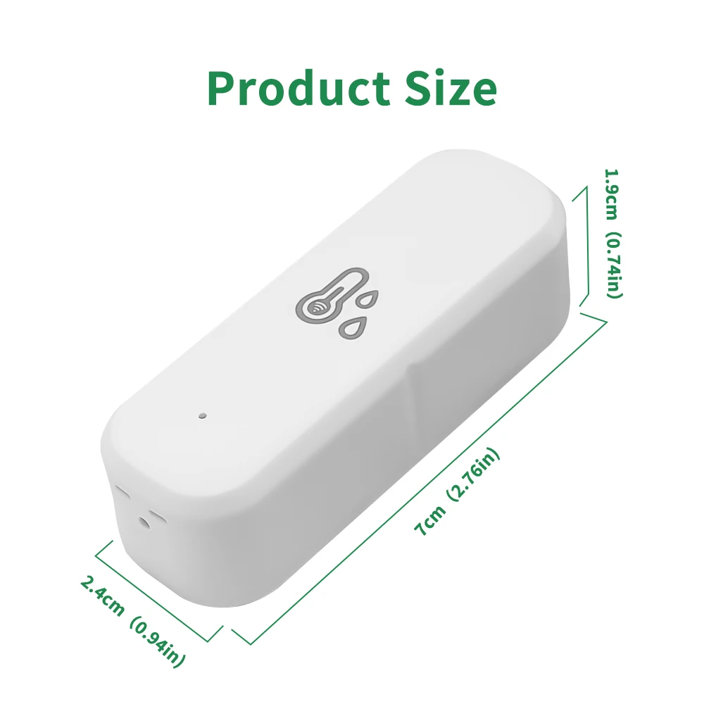 WiFi Temperature And Humidity Sensor Tuya Smart Home Smart Life App Remote Monitoring Work With Alexa Google Assistant