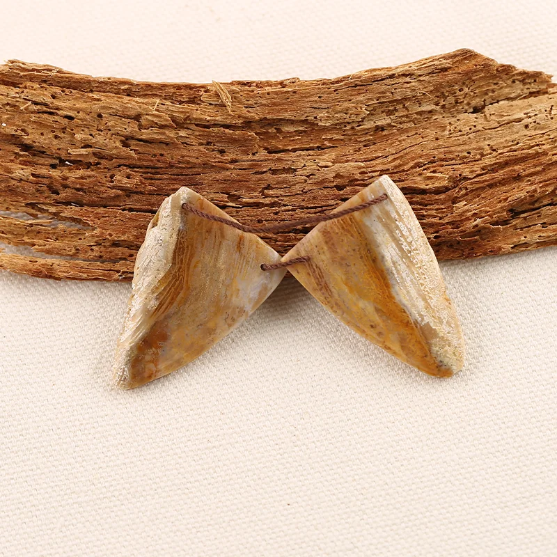 B&F Indonesian Coral  Earring Beads for Jewelry Making, Handmade Natural stones beads, Stones for jewelry Making Supplies