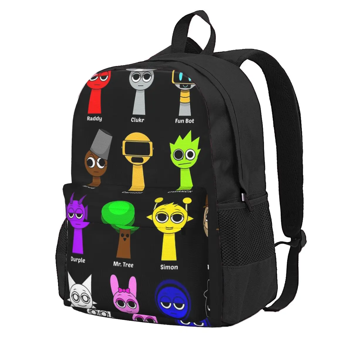 

All My Sprunki Game Toys Student Backpack School Bag Hiking Travel Daypack for Men Women Fashion Bookbag Shoulder Bags