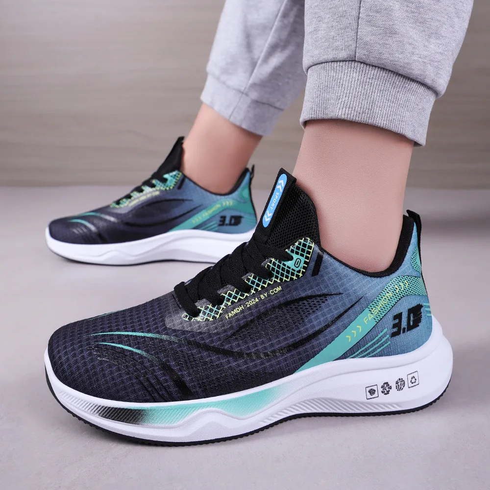 2025 New Men's Casual Shoes Non Slip Soft Soled Lightweight Running Shoe Color Blocking Fashion Sneakers Shoes