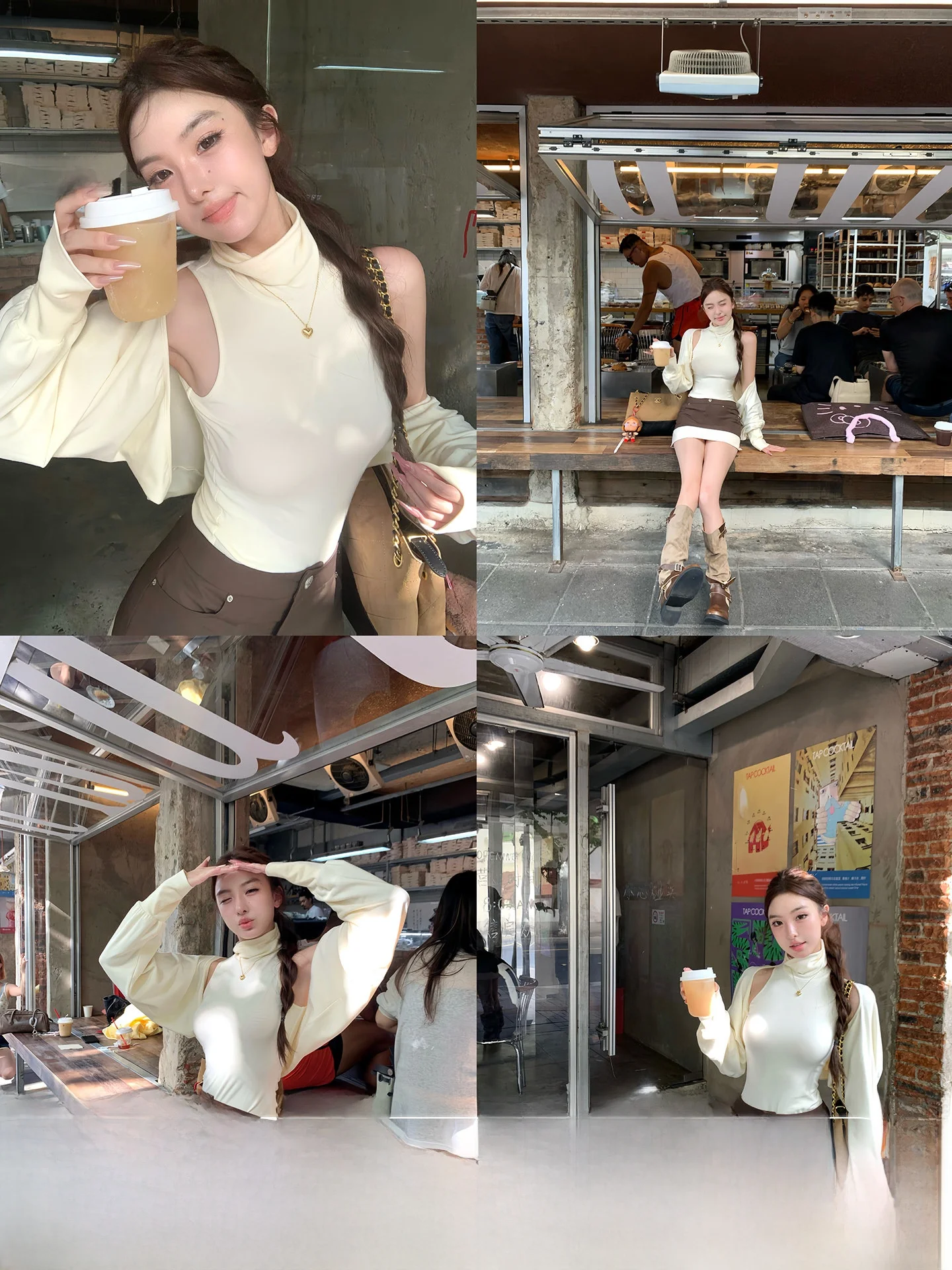 

Комплект из жилета-кардигана с высоким воротником Pure Desire и юбки в стиле колор-блок, повседневный, мягкий, вязаный, женский, модный