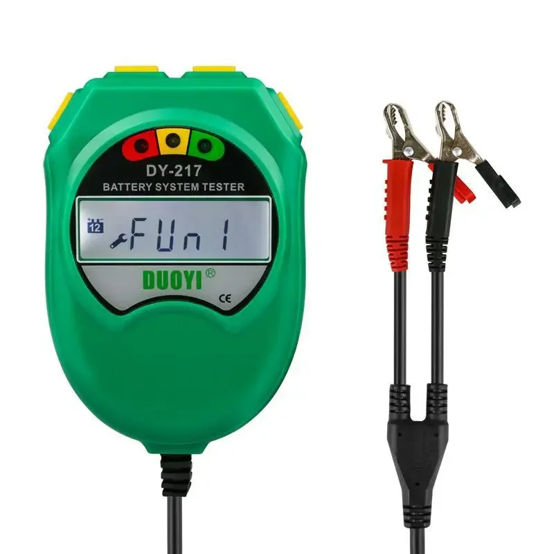 

DUOYI DY217 Car Storage Battery Tester 9-18V Lead-acid Battery Healthy Analyzer CCA 100-1700 LCD Display Auto Diagnostic Tool