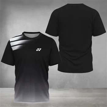 레저 부티크 스포츠 레저 패션 사이즈 남성용 티셔츠, 배드민턴 스포츠 러닝, 3D 프린트 스포츠 반팔, 3 색 패턴 