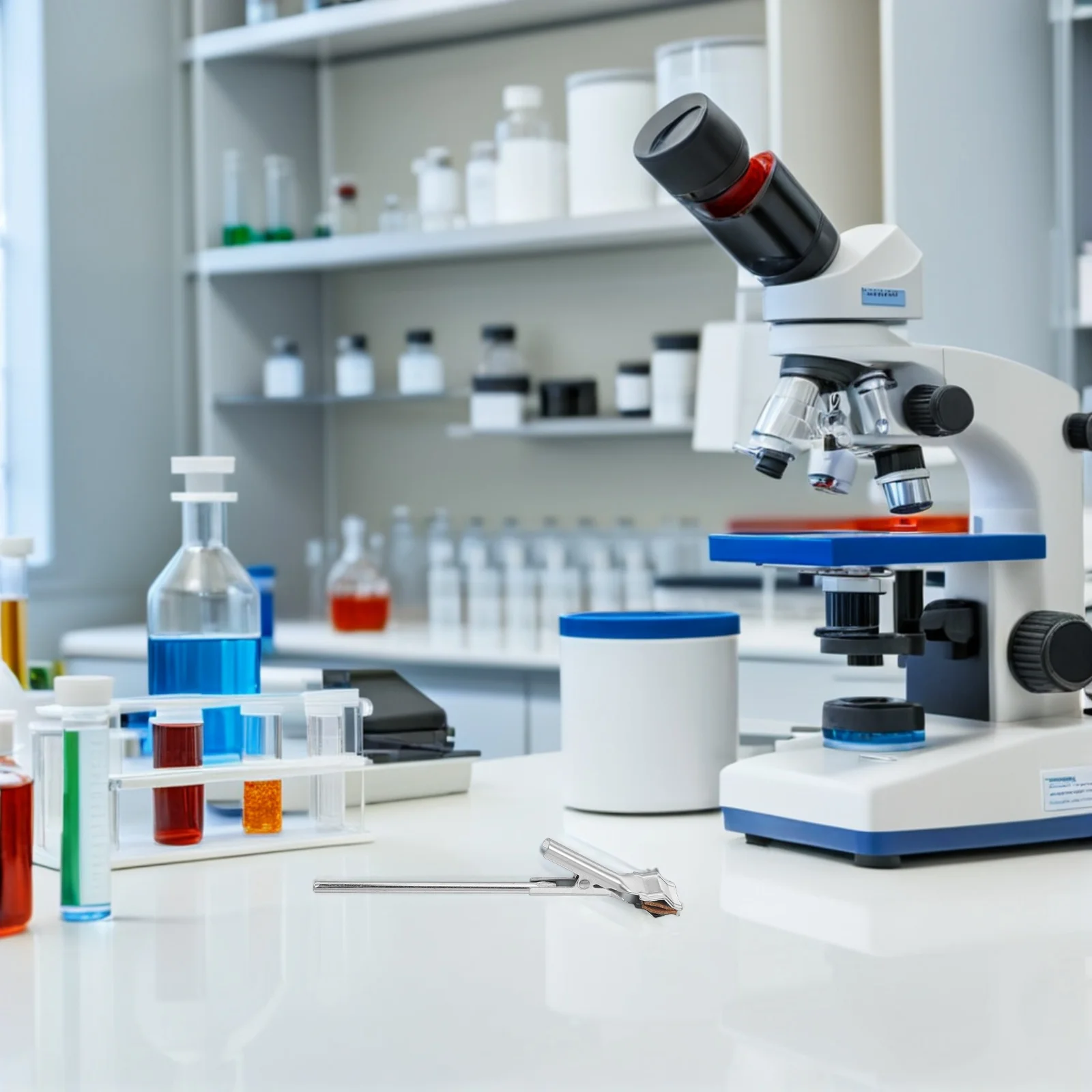 

4Pcs Test Tube Holder Lab Clamp Support Clamp High Temperature Resistant Beaker Holder for Chemistry