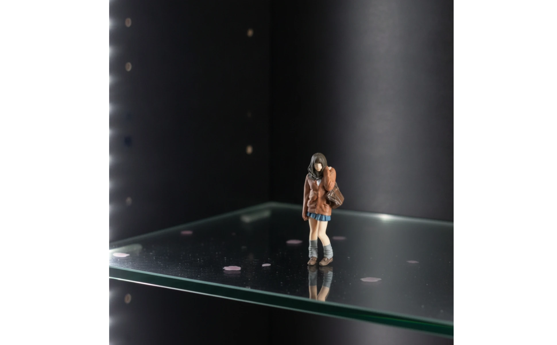 School Girl Miniature Hand-Painted 3D Printed Figurine for Hobbyists, Diorama, Model Scene