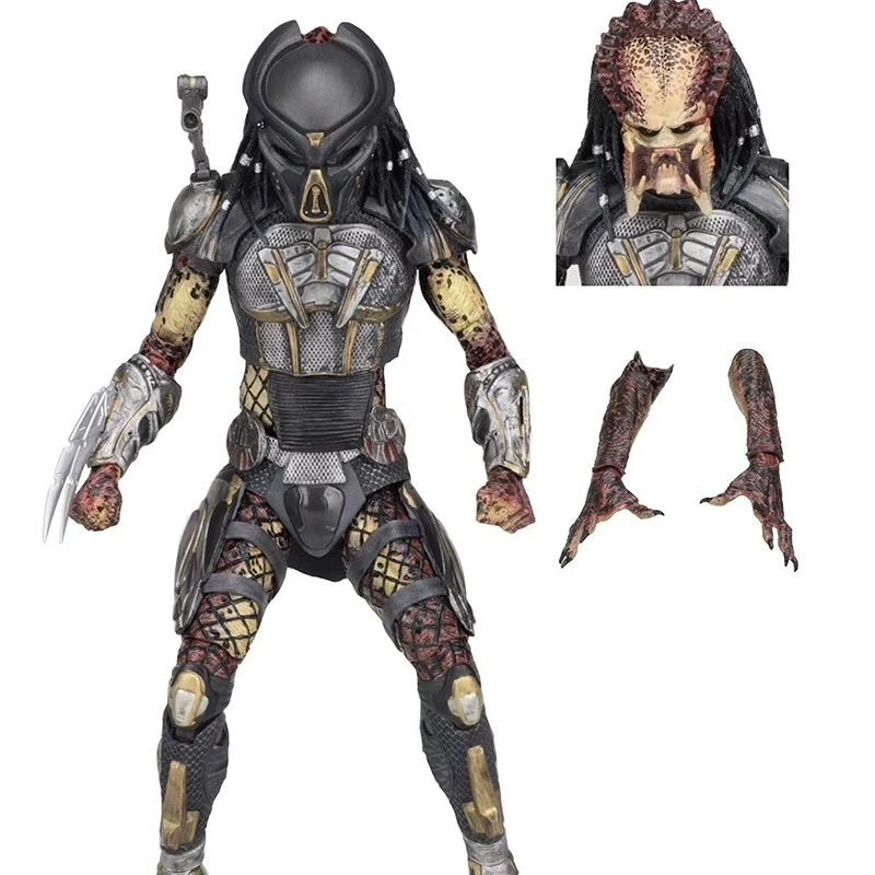 NECA Predator figura fugitiva extraterrestres vs depredadores visión térmica figura de acción predador fugitivo juguetes de mode - view 5