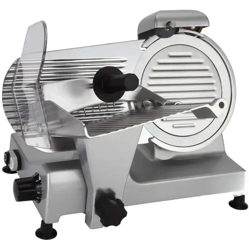 Premium Chromium-plated Steel Blade Electric Deli Meat Cheese Food Slicer Commercial and for Home