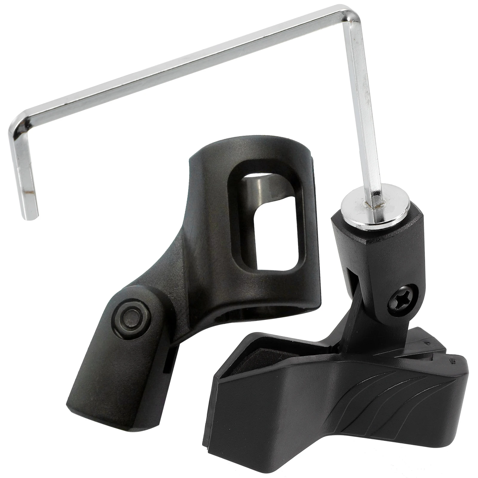 

Saxophone Microphone Holder Durable Metal Mic Clip Stand Practical Bracket Acoustic Mini Accessories Portable Audio Device Sound
